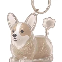 Clear Pet Hair Keychain Cute Dog Fur Keepsake Holder Creative Transparent Pet Hair Memorial Collection Pendant For Dog/Cat