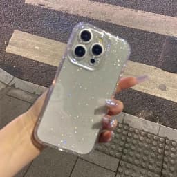 Soft Glitter Transparent Phone Case For iPhone 11 12 13 14 15 16 17 18 Pro Max Plus Air Shockproof Silicone Clear Bumper Cover