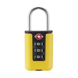 TSA Customs Code Lock for Travel Luggage Password Changeable Black Lock Contrast Design Padlock 3 Digit Combination Lock