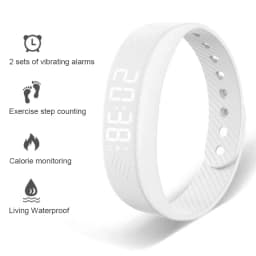 Smart Bracelet LED Digital Vibration Alarm Wrist Waterproof Smart Clock Smartband With Running Pedometer Monitor Smart Band