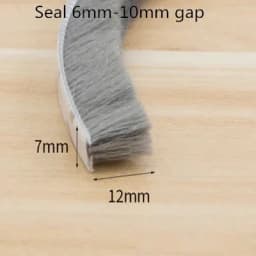 20/10/5Meters Brush Strip Self Adhesive Door Window Sealing Strip Home Door Window Sound Insulation Wind-proof Strip Gasket
