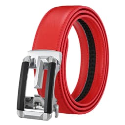 Leather Men's Women's 3.5cm Click Belt with High Quality Alloy Automatic Buckle Unisex Classic Business Belts for Jeans