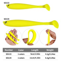 6Pcs/bag Rubber Soft Bait Worms for Fishing Wobblers On Pike Artificial Fishing Bait Walkers Bass Shad Lures Fishing Accessory
