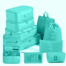 8/9/10/11 Pcs Set Travel Organizer Storage Bags Suitcase Packing Cubes Set Cases Portable Luggage Clothe Shoe Tidy Pouch Folding