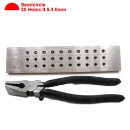 Wire Draw Plates Drawplate Pulling Plier Set for Jewelry Making Round Rectangle Hexagon Oval Square Shape