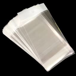 100pcs Transparent Self Adhesive Bag Plastic Hanging Opp Pouches Seal Gift Bag for Handmade Jewelry Display Retail Packing Bags