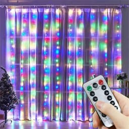 Remote Control Festoon Curtain 100/600LED String Lights Garland USB Fairy Garland Lights Christmas Decoration Bedroom Home Party