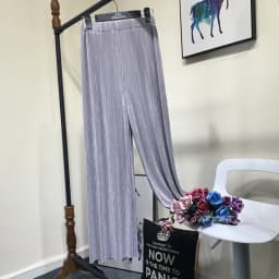 Summer Thin Chiffon Wide Leg Pants For Women Casual Candy Color Loose Long Pants Lady Solid Color Straight Pleated Trousers