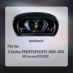 BONROAD 1920*720P Wireless CarPlay Android Auto Mirrorlink Airplay LCD Digital Dashboard Panel Cluster For BMW 3 Series E90 E91 E92 Car Auto Instrument Speedometer Virtuele Cockpit Voor