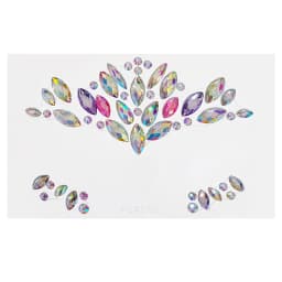 Cute Cat 3D Acrylic Rhinestone Face Sticker Masquerade Party Face Makeup Decoration Temporary Tattoo Face Painting Decals