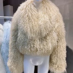 New Brand Women's Real Mongolia Sheep Fur Jacket With Collar Winter Coat Female fur coat