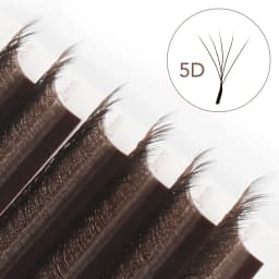 NATUHANA W Lashes Extension L LU(M) Curl Individual Mink YY Lashes 3D W-shaped Volume Fan Eyelash Extension
