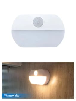 1/2/4pcs Led Night Light with Motion Sensor PIR AAA Battery or Rechargeable Cabinet Lamp for Kitchen Bathroom Closet Stairs