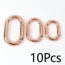 10/20Pcs Spring O Ring Buckles 13-32mm Openable Loop Carabiner Clip Hook for Bag Strap Keyring DIY Craft Hardware Accessories