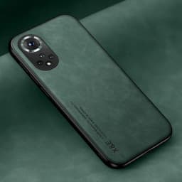 Leather Magnetic Case For Huawei Honor 90 50 20 70 Pro Nova 5T P30 P20 Honor50 Honor20 Full Protective Cover With Metal Plate on