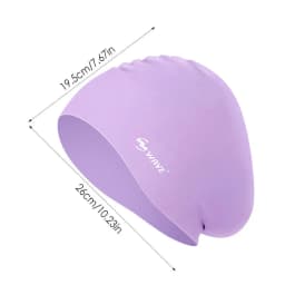 Elastic Silicon Swimming Caps For Men And Women, Rubber, Waterproof, Protect Ears, Long Hair