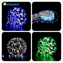3Pin DC5V/12V 1000ct-5000ct Pixels 1.5cm or 2.5cmcm Pitch WS2811 LED Seed Pixel String Light RGB IC Addressable Full Color IP68