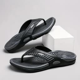 Men's Comfortable Slip-On Slippers Soft Breathable Home Wearable Slippers Anti-Slip EVA Material for Casual Wear
