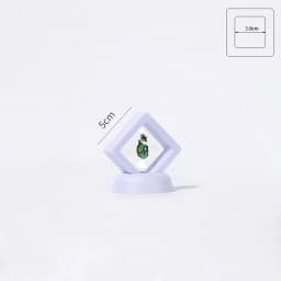 3D Floating Frame Gemstone Coin Box Clear Jewelry Bracelet Display Stand Ring Pendant Holder Protect Jewellery Presentation Case