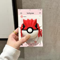 For Airpods Pro 3 Case 2025,Ball Groudon 3D Cartoon Anime Shockproof Earphone Cover For Airpods 4 3 2 1 Case Cover Funda