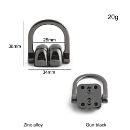 10/50/100PCS Metal Bag Side Hanger Square Ring For Handbag Strap Side Carabiner Clip Hook Chain Connector Buckle Accessories
