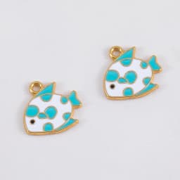 10pcs Trend White Enamel Ocean Coral Conch Fish Bones Fishtail Heart Charms Alloy Pendants DIY Necklace Keychain Jewelry Making