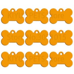 Wholesale 20 pcs Dog ID Tag Pet Bone Tags Nameplate Personalized Dog Puppy Tags Customized Dog Pet Name Phone Address No. Tag