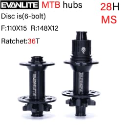 EVANLITE MTB Hub Elbow Six Nails Dt350 240, 28H/32H Hg/xd/MS 141x10 148x12, Ratchet Structure 36T/60T