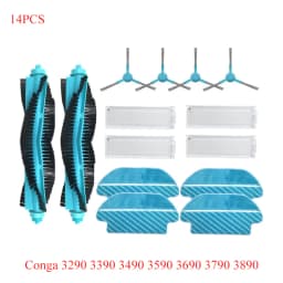 For Cecotec Conga 3290 3490 3690 3790 3890 Ultra Titanium Vital Vacuum Cleaner Spare Parts HEPA Filter Side Brush Proscenic M7