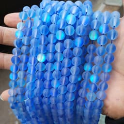 Round Loose Beads for Jewelry Making, Matte AB, Austrian Crystal, Glitter MoonStone, DIY Bracelet, 15 in Strands, 6mm, 8mm, 10mm