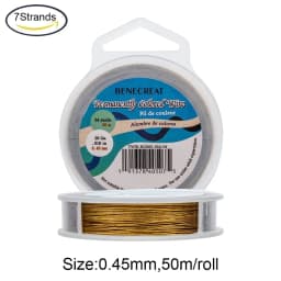 1 Roll Stainless Steel Tiger Tail Beading Wire 7/19/49 Strand Bead Stringing Wire for DIY Earring Jewelry Crafts Making