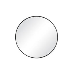 Modern Nordic round bathroom mirror wall mounted bathroom mirror, metal frame hanging makeup mirror