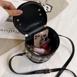 3Pcs/set DIY Round PU Leather Crochet Bag Handmade Drawstring Accessories Woven Bag Set Durable Solid Color Bag Bottom Base