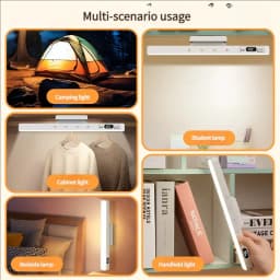 LED Touch Table Lamp Magnetic Desk Lamp Remote Control Timing for Reading Cabinet Mirror Bedside Rechargeable Night Lights