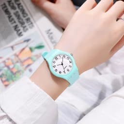 UTHAI C24 Kids's Watch Silicone Strap Boys and Girls Middle School Student Quartz Watches High Beauty Female Fashion Clock