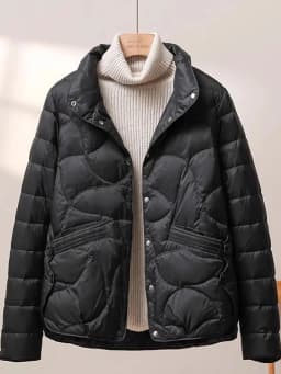 Women's Short Lightweight Cotton Jacket Warm Fashionable Versatile Inner Coat Spring Autumn Winter Seasonal Wear