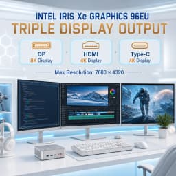 The Ninkear L12 Pro mini PC is equipped with an Intel Core i9-12900HK processor, 16 GB of DDR4 memory, 1TB SSD, two 2.5G Ethernet ports, and WiFi 6; it supports Windows and Linux operating systems.