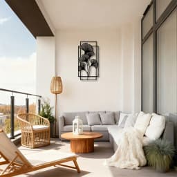 1pc Iron Ginkgo Leaf Wall Sculpture Modern Minimalist Metal Wall Art for Living Room