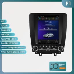 Hizpo For Tesla Style Android 14 For FORD Mustang 2010 - 2014 Radio Stereo Screen Multimedia CarPlayer GPS Navigation 9.7 Inch