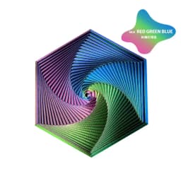 3D Printed Fractal Fidget Hexagon 7cm Portable Playing Sensory Anti-stress Toy Desktop Ornament Kid Toy Visual Gifts Mystery Box