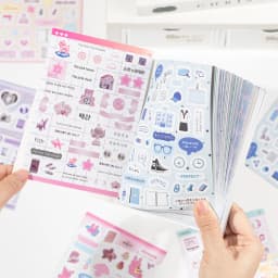 20sheets Kawaii Ins Word Pixel Small Pattern Die Cutting Stickers Book DIY Diary Phone Case Creative Scrapbook Aesthetic Sticker