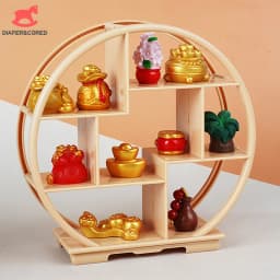 1PC Dollhouse Miniature Bogu Empty Shelf Mini Display Stand Storage Rack Model Toy Scene Decoration DIY Accessories