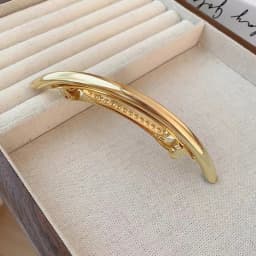Simple Oval Shaped Barrettes Gold Silver Color Metal Spring Hair Clip French Styles Hairpins For Women Lady Decorative