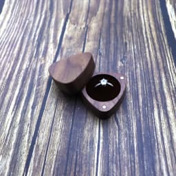 Wood Engagement Ring Box for Proposal - Wood Ring Box - Small Engagement Ring Box - Ring Holder