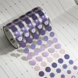1 Roll PET Washi Tape Salt Series Student DIY Stationery Decoration Stickers Suitable for Cups,Mobile Phones, Laptops, Scrapbook