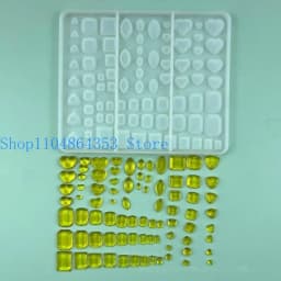 Heart Square Silicone Mold Crystal Diamond Resin Mold Jewelry Making Epoxy Casting Mold Ice Cubes Mold DIY Craft
