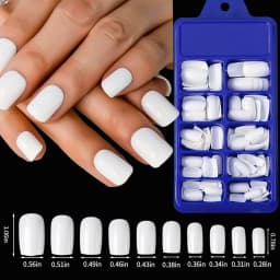 100Pcs Black Almond False Nails Acrylic Press On Nail Reusable French Full Cover Stiletto Fake Nails Tips Extension For Women