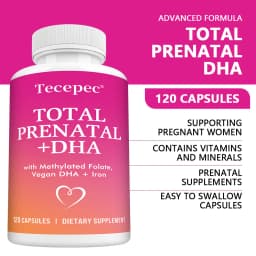 Prenatal Vitamin with DHA & Folate,Prenatal Probiotics for Pregnant Women,Pregnancy Must Haves, Iron, Vitamin D, Vitamin C, Zinc