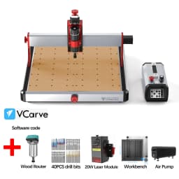 Twotrees TTC450 Ultra High Precision CNC Router 3-Axis/4-Axis Milling Cutting Machine 500W Spindle Carving Metal CNC Engraver
