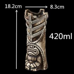 400ml Tiki Mugs Cocktail Cup Beer Wine Mug Ceramic Tiki Mugs Art Crafts Creative Hawaii Mugs